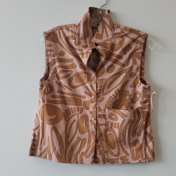 Indyeva Tops - Women's Indyeva Paita Top Pale Rhodonite Cyclone Print